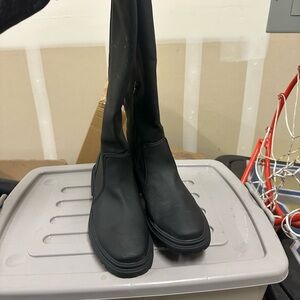 Black Knee-High Boots